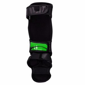 Protège-tibias en cuir PU au design personnalisé pour l'entraînement de coup de pied et de boxe de Muay Thai MMA Protection contre le cou-de-pied - Product Image 2