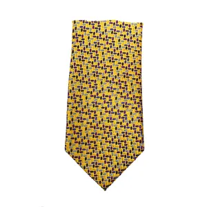 Attractive Design OEM Brand Custom Corporate Micro Woven Polyester Silk Men's Neck Tie By Best Dealer