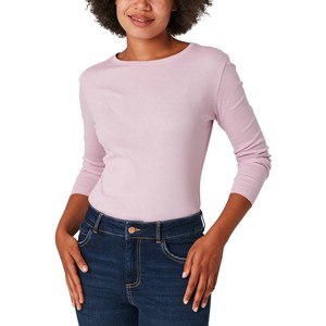 Camiseta de hombro de manga larga hecha a medida para mujer Camiseta básica de soporte físico para el cuerpo cómoda para el verano - Product Image 1