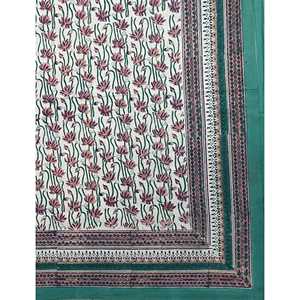 Juego de Sábanas y Fundas de Almohada de Algodón 100% Premium, Estampado Floral a Mano, Tela de Microfibra, para Cama Doble, Uso Doméstico y Hospitalario - Product Image 2