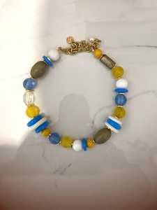 สร้อยคอลูกปัดธรรมชาติ sodalite, สร้อยคอลูกปัดกลมเรียบขนาด8มม. ทำด้วยมือคริสตัลสร้อยคอลูกปัดเครื่องประดับ - Product Image 5