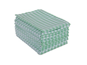 Serviette de cuisine à motif de rayures de golf 100% coton à séchage rapide et durable pour un usage domestique Techniques tissées à carreaux bleus - Product Image 2