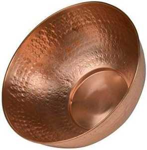 Tazón para mezclar alimentos de cobre martillado proveedor al por mayor cuencos de frutas de forma redonda de alta calidad para uso en la cocina - Product Image 3