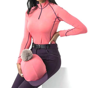 Camisa de Competición Ecuestre de Alta Calidad con Cierre de Cremallera, Estilo Occidental, Spandex/Poliéster de Secado Rápido - Product Image 4