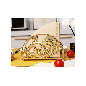 Porte-serviettes en argent Décoration de table festive Porte-serviettes pour la maison Hôtel Décoration de table Porte-serviettes de rangement - Product Image 6