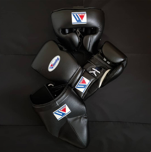 Conjunto de Boxeo de Cuero Resistente para Artes Marciales y Entrenamiento Físico, Guantes Personalizables de Secado Rápido y Transpirables con Cierre de Velcro - Product Image 6