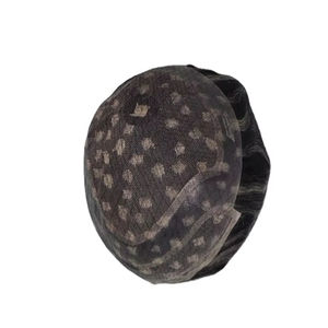 Perruque et toupet 100% cheveux humains, cheveux vierges chinois Remy, prothèse Taz Hair BD Lace Front Water Wave - Product Image 5