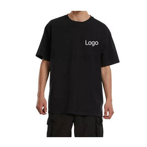 Camisetas en blanco de algodón de talla europea de EE. UU. de alta calidad 2025, venta al por mayor, camisetas de gran tamaño de peso pesado, camisetas personalizadas para hombres - Product Image 2