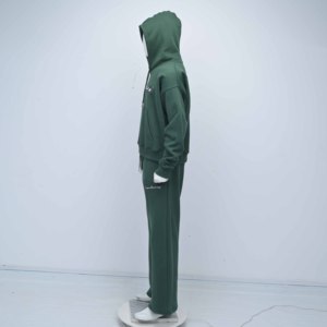 High Quality Hooded Solid Men's Training Wear Sports OEM Sublimated Breathable <b>Fleece</b> Winter Plus Size Eco-Friendly Tracksuit - Product Image 3