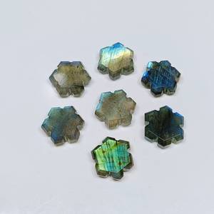 Pierre précieuse en labradorite 100% naturelle, forme fantaisie, sculptée à la main, pour la fabrication de bijoux - Product Image 3