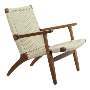 เก้าอี้ไม้สักแบบสบายๆ พร้อมเชือกถัก ผลิตในอินโดนีเซีย - Product Image 3