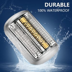 Cabezal de Repuesto de Doble Cuchilla para Afeitadora Eléctrica Compatible con la Afeitadora Mti Grooming, Plateado, para Uso Facial y Corporal, Lavable - Product Image 4