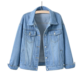 Chaqueta vaquera personalizada para hombre, chaqueta vaquera bordada de piloto de ocio de color sólido para hombre de alta calidad - Product Image 4