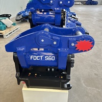 Attache rapide hydraulique inclinable pour excavatrice, outils de construction pour engins de 1 à 40 tonnes.