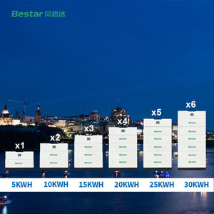 Batería de Litio LiFePO4 de Alto Voltaje Apilable de 10kwh, Expandible, 6000 Ciclos, BMS Inteligente, Conexión Plug-and-Play, CAN RS485, IP65, para Sistemas Solares Domésticos - Product Image 1