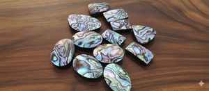 Cabochon en pierre naturelle d'abalone de qualité supérieure, cabochon en coquille naturelle poli pour la guérison, formes variées - Product Image 6