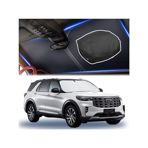 Pare-soleil de voiture Xiangta avec pare-brise de voiture argenté et noir protection solaire avant rayons UV chaleur pare-soleil protecteur pare-soleil de voiture - Product Image 1