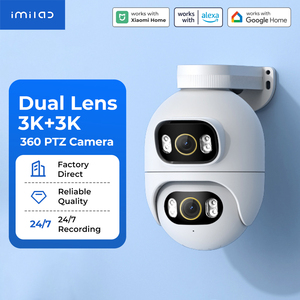 กล้องวงจรปิด IMILAB แบบเลนส์คู่ 3K+3K 360 PTZ พร้อมระบบมองเห็นในเวลากลางคืนและการตรวจจับด้วย AI สำหรับใช้งานกลางแจ้ง - Product Image 1