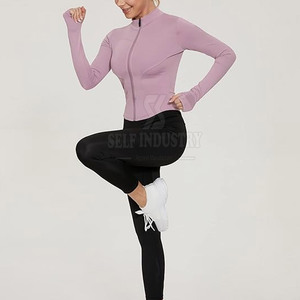 Best Selling Women's Yoga Jacket Quick Dry and Breathable for Adults Front Logo Position Low Price - Product Image 5