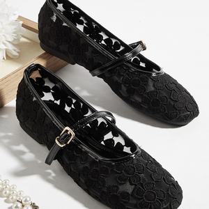 รองเท้าผ้าใบลำลองสไตล์ชนบทสำหรับผู้หญิง ระบายอากาศได้ดี เหมาะสำหรับฤดูร้อน ดีไซน์ธรรมชาติ พื้นหนา - Product Image 5