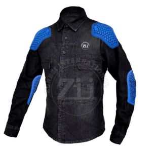 เสื้อเชิ๊ตผ้าสักหลาดสำหรับขับขี่, เสื้อผ้ากีฬาเนื้อผ้าคอตตอน % ผ้าสักหลาดสำหรับป้องกันมีไซส์ใหญ่ - Product Image 5