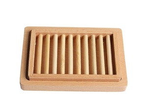 Jabonera de Bambú Hecha a Mano Moderna para Baño, Bandeja para Jabón Natural, Ecológica, Duradera y Antideslizante - Product Image 4