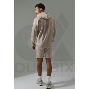 <b>Men's</b> Active Gym Training <b>Hoodie</b> & <b>Short</b> <b>Set</b> Eco-Friendly Plus Size Tracksuit for Running & Sports Breathable Wholesale - Product Image 2