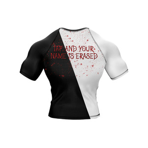 Fabricant pakistanais, dernière conception de rashguard en spandex et polyester, rashguard à manches courtes pour homme 2025 pour adulte - Product Image 5