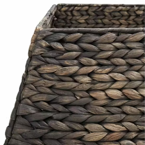 Top Choice Natural Water Hyacinth Square Christmas Tree Collar Rustic Tree Skirt Basket Stand Base Cover from Vietnam B2B - Product Image 3