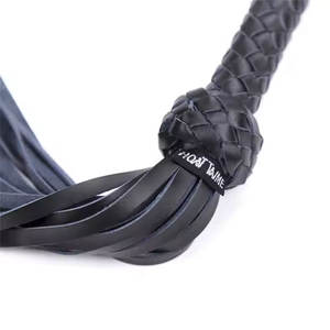 Fouet équestre de qualité supérieure en cuir de vachette véritable avec poignée en cuir Durable aide à l'entraînement professionnel Dressage - Product Image 5