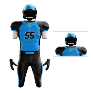 Uniformes confortables de football américain de haute performance de logo personnalisé d'uniformes de football américain de quantité minimale de commande bas - Product Image 4