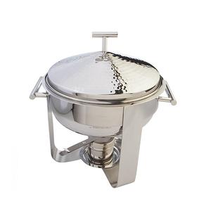 Juego de chaffling para Buffet, calentador de comida de 6 cuartos con acentos dorados, forma redonda, fabricante y venta al por mayor - Product Image 3