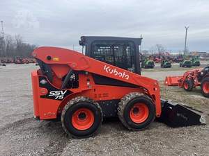 Kubota SSV75 Skid Steer Loader with <b>Track</b> and Crawler SVL97-2SHFC Loader with 220v <b>Pump</b> and Attachments - Product Image 4