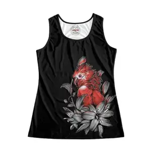 Wholesale Supplier of Women's Racerback Tank Tops Flora printed high quality custom size tank top