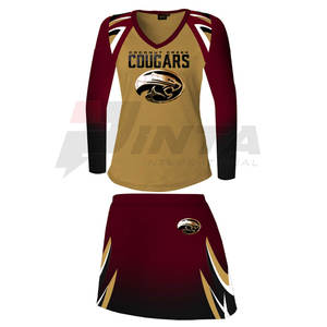 Haute Performance Sports Wear Femmes Danse Uniforme Fabriqué Au Pakistan Cheerleading Uniforme En Stock - Product Image 1