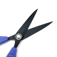 Tijeras de Corte Dentadas Multiusos con Mango Cómodo para Uso en Pesca, Escuela, Oficina y Papelería