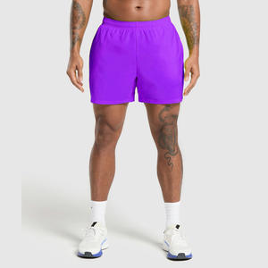 Pantalones cortos de gimnasio de entrenamiento de secado rápido personalizados para hombres, ropa deportiva transpirable sólida, OEM ODM, venta al por mayor para correr, trotar Atlético - Product Image 1