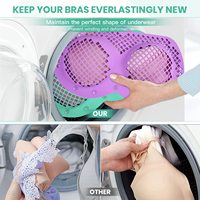 Kantong Cuci Pakaian Dalam Ramah Lingkungan dari Silika Gel Terbaru, Kantong Jaring Lipat untuk Bra dan Lingerie, Dapat Dicuci untuk Rumah