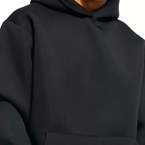 Sudadera con capucha unisex de gran tamaño 2025 Basics Custom Heavyweight 450GSM Sudadera con capucha en blanco de algodón 100% para hombres con capucha y posición frontal del logotipo - Product Image 5