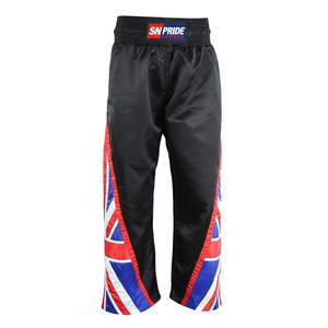 Pantalon de kick-boxing décontracté professionnel pour homme, coupe confortable, taille élastique, toile respirante, écologique, lavé, pour l'entraînement - Product Image 1