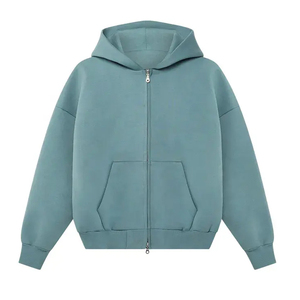 Sweat-shirt à capuche pour homme de qualité supérieure en gros, sweat-shirt en molleton uni, motif uni, tricoté, taille plus, sweat-shirt uni pour homme - Product Image 4