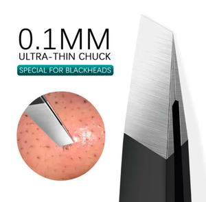 Kit professionnel de pinces à sourcils en acier inoxydable de haute qualité pointe inclinée et pointue avec design incurvé pour une utilisation en beauté - Product Image 5