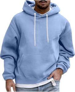 Sudadera con Capucha Lisa y Gruesa de 500 g/m² para Hombre, 100 % Algodón, Felpa Extra Grande, Fabricante de Sudaderas con Capucha Personalizadas, Sudaderas Pesadas para Hombre - Product Image 5