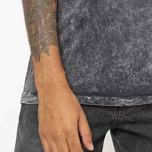 Vêtements pour hommes Oversize Distressed T Shirt Fabricant Streetwear Hip Hop Blank Acid Wash Logo personnalisé T-shirts vintage - Product Image 5