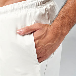 Lightweight Moisture Wicking Fabric White Essential 5 Inch Shorts with Contour Side Panels and Inner <b>Mesh</b> <b>Pants</b> - Product Image 5