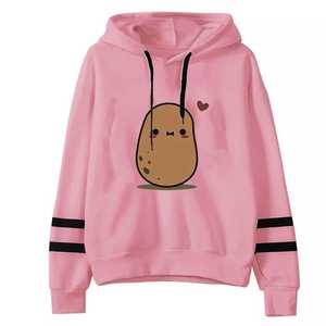 Sudadera informal de manga larga con estampado a rayas para mujer, pulóver, blusa, sudaderas con capucha - Product Image 5