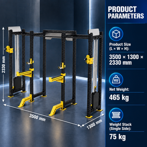 Macchina Multifunzione BN Professional Fitness Studio per Allenamento della Forza, Rack di Allenamento a Otto Montanti con Doppio Cavo - Product Image 3