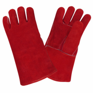 Guantes de seguridad de piel de vaca mejorados Guantes de protección personal resistentes a la abrasión con protección de soldadura reforzada - Product Image 4