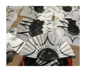 Venta al por mayor de abanico de mano de bambú abanico plegable de madera artesanía decorativa hecha a mano de exportación de fábrica de Vietnam precio competitivo - Product Image 2