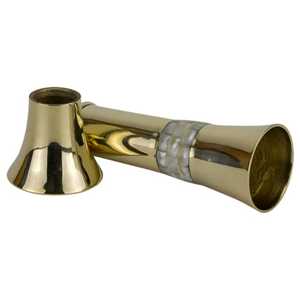 FAIZA CRAFT Diseño costero Jarrón de mesa de hierro hecho a mano Maceta con conchas naturales - Product Image 4